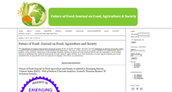 Desktop Screenshot of futureoffoodjournal.org